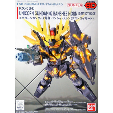 Bandai 5055617 SD Gundam Ex-Standard 015 Unicorn Gundam 02 Banshee Norn Destroy Mode